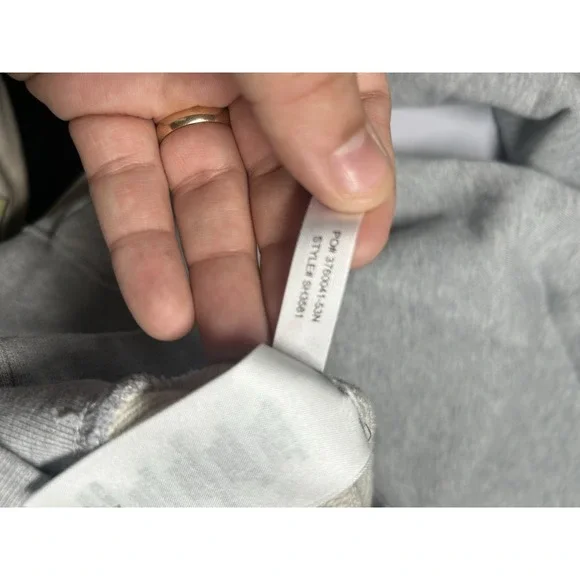 Lacoste Men Sweatshirt Grey Crewneck 100% Cotton Art SH3581-51 Size Medium-New - Picture 9 of 9